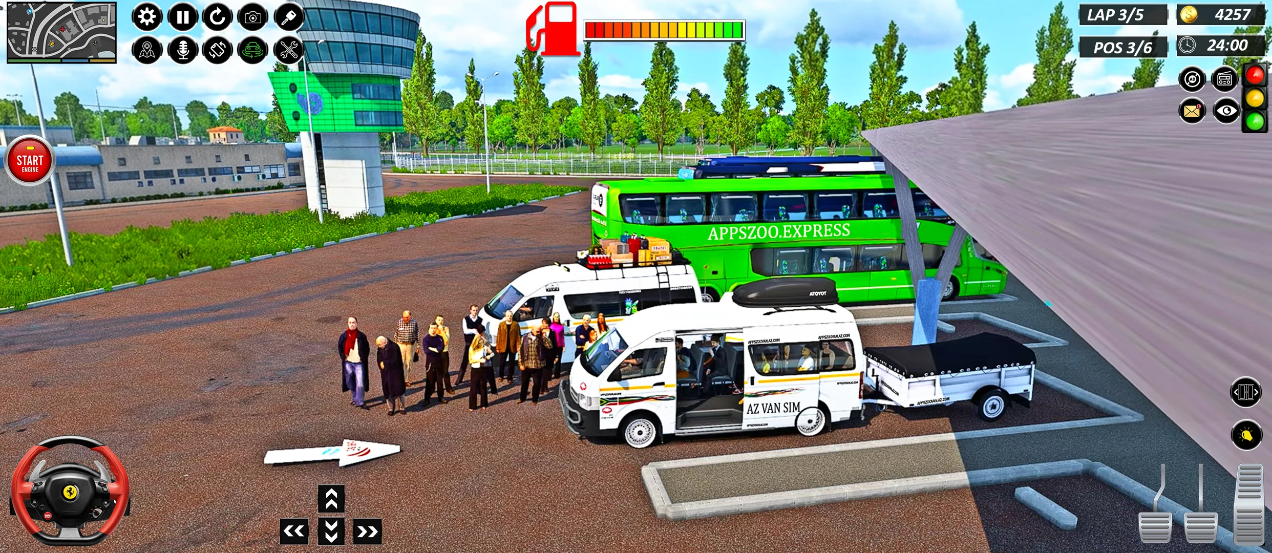Van Taxi Games Offroad Driving screenshot