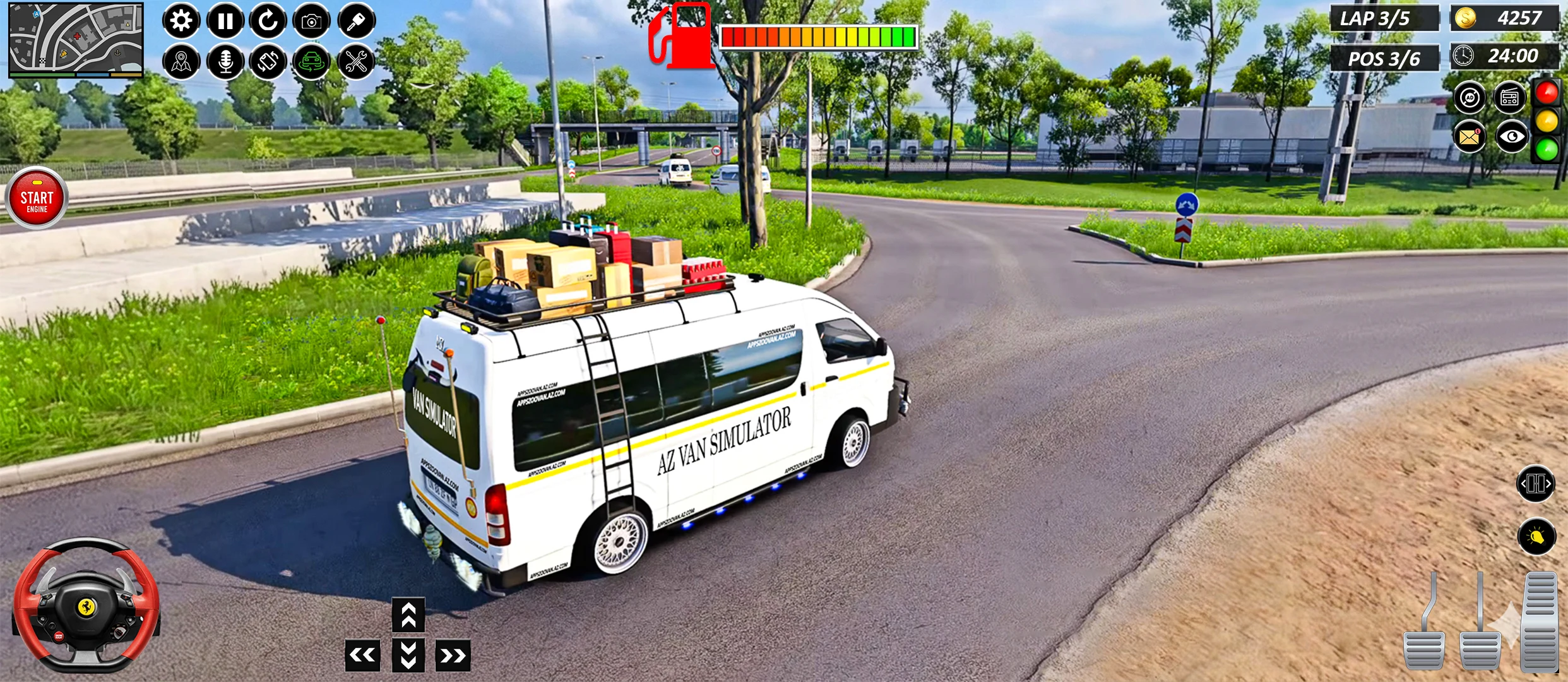 Van Taxi Games Offroad Driving screenshot